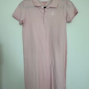 Joe Fresh Light Pink Polo Dress with Floral Detail